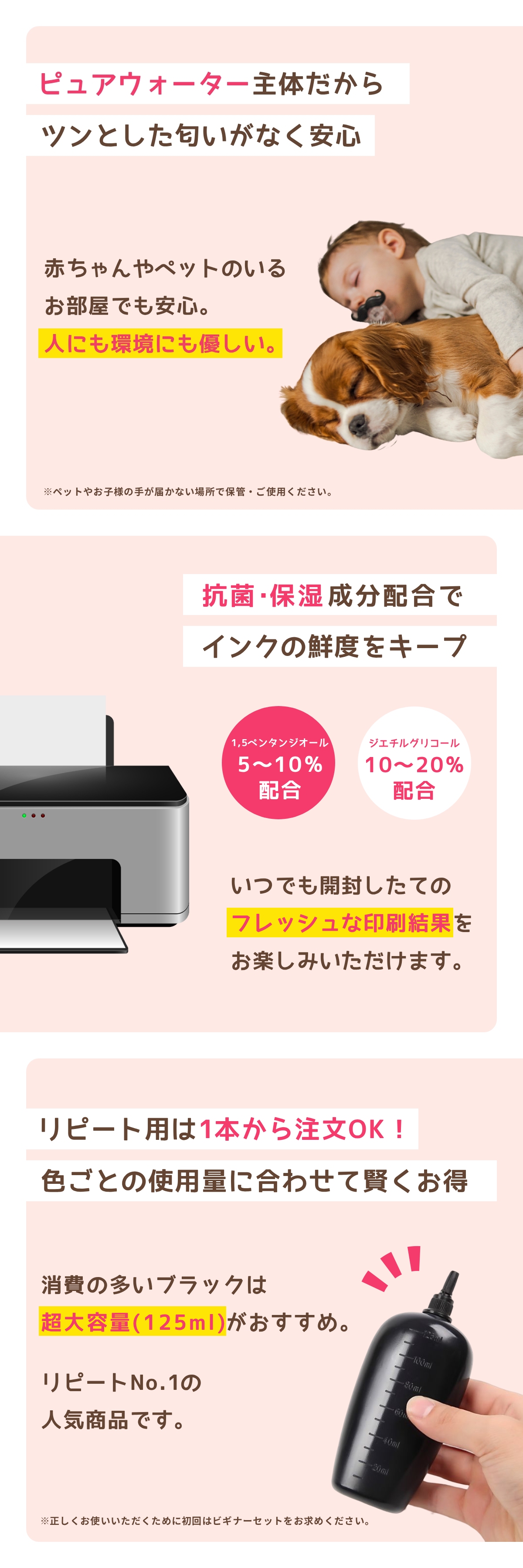 PIXUS BC-345/346 Canon キャノン 用 純正用詰め替えインク ビギナー