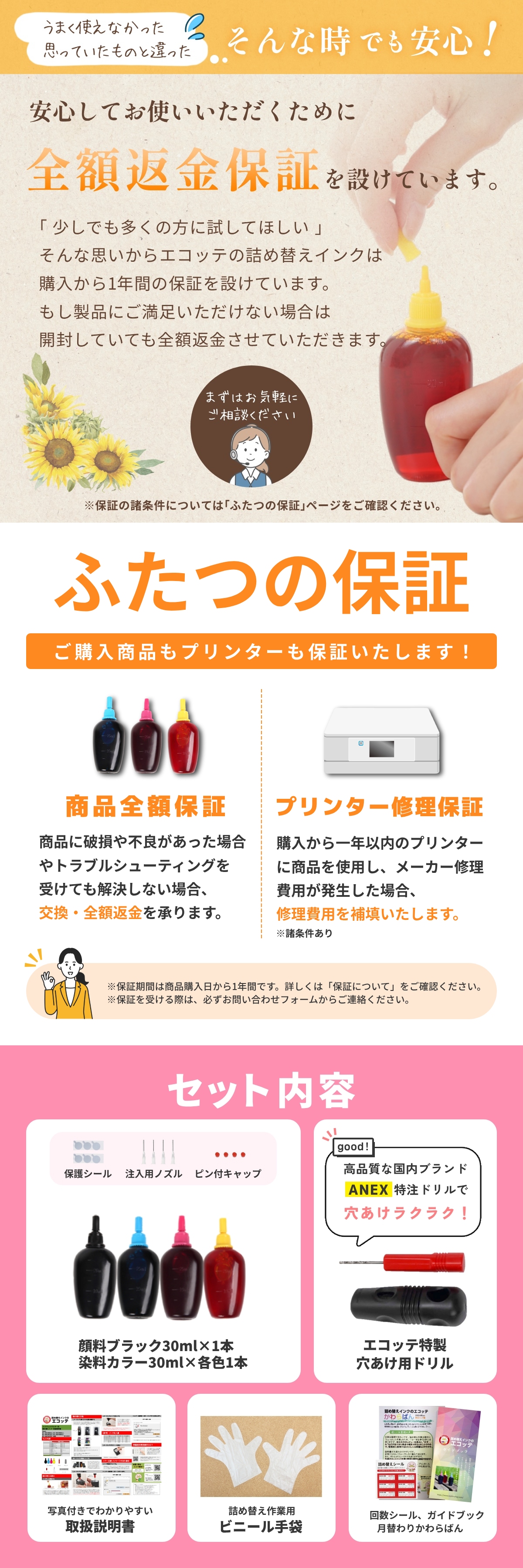 PIXUS BC-385/386 Canon キャノン 用 純正用詰め替えインク ビギナー