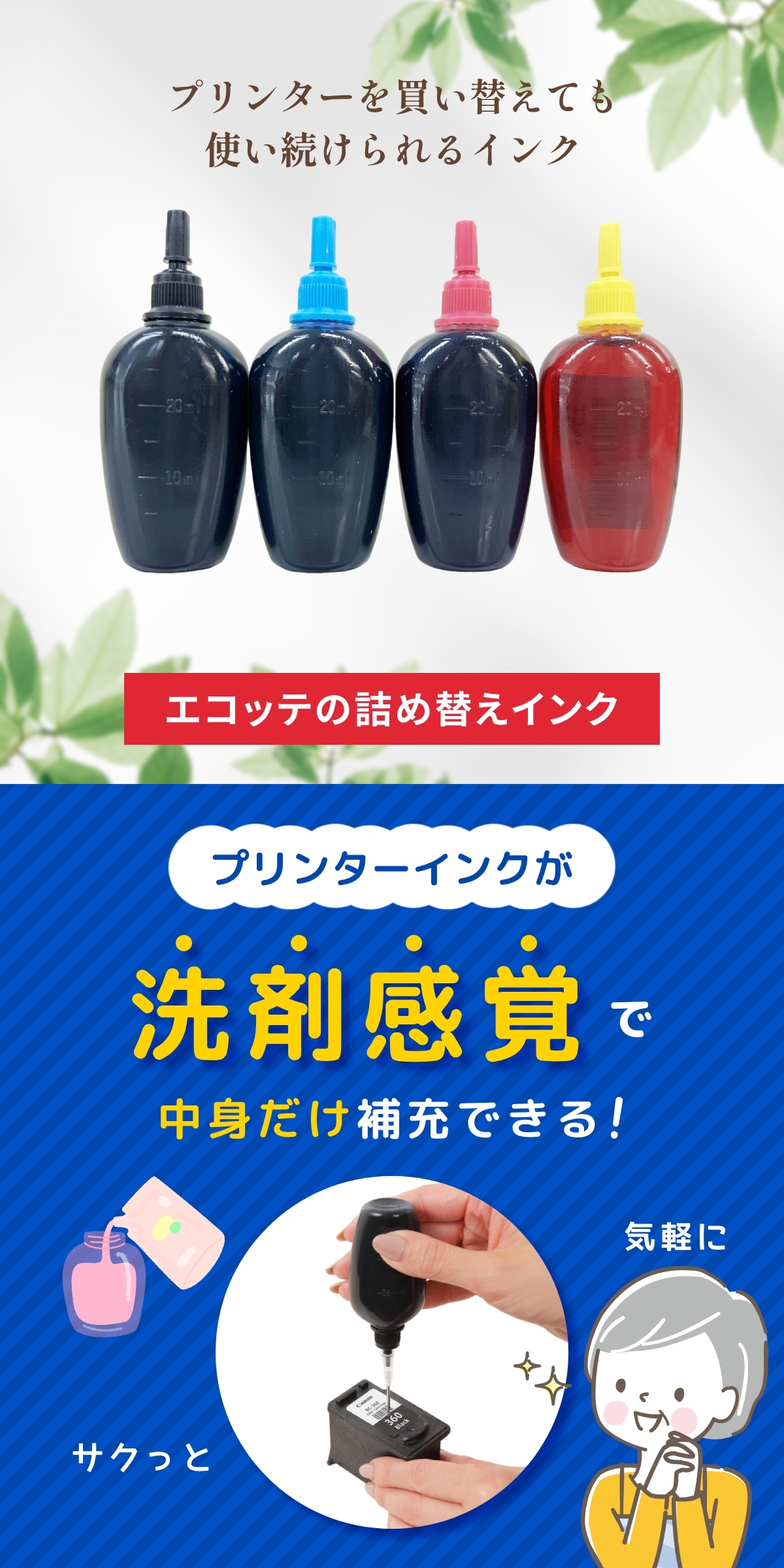 PIXUS BC-365 Canon キャノン 用 純正用詰め替えインク ビギナーセット