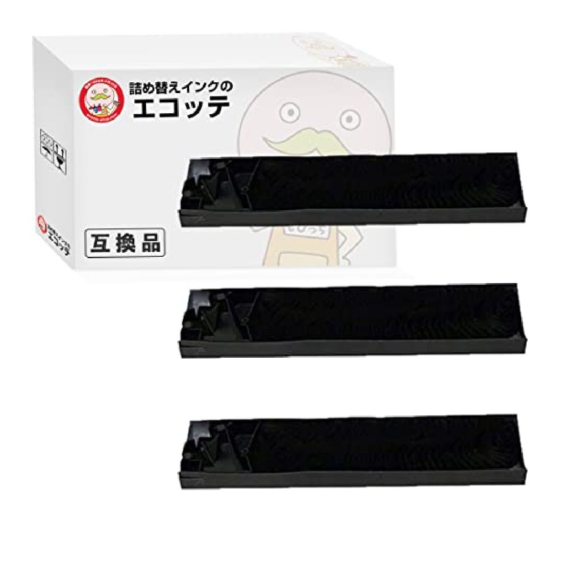 エコッテ EF/1644/PR750/850-02 NEC ( 日本電気 )用 サブリボン 黒 3個 ┃  PCPR750850 PC-PR750-850 N1153026 N1153019 N1153-026｜ecotte-shop