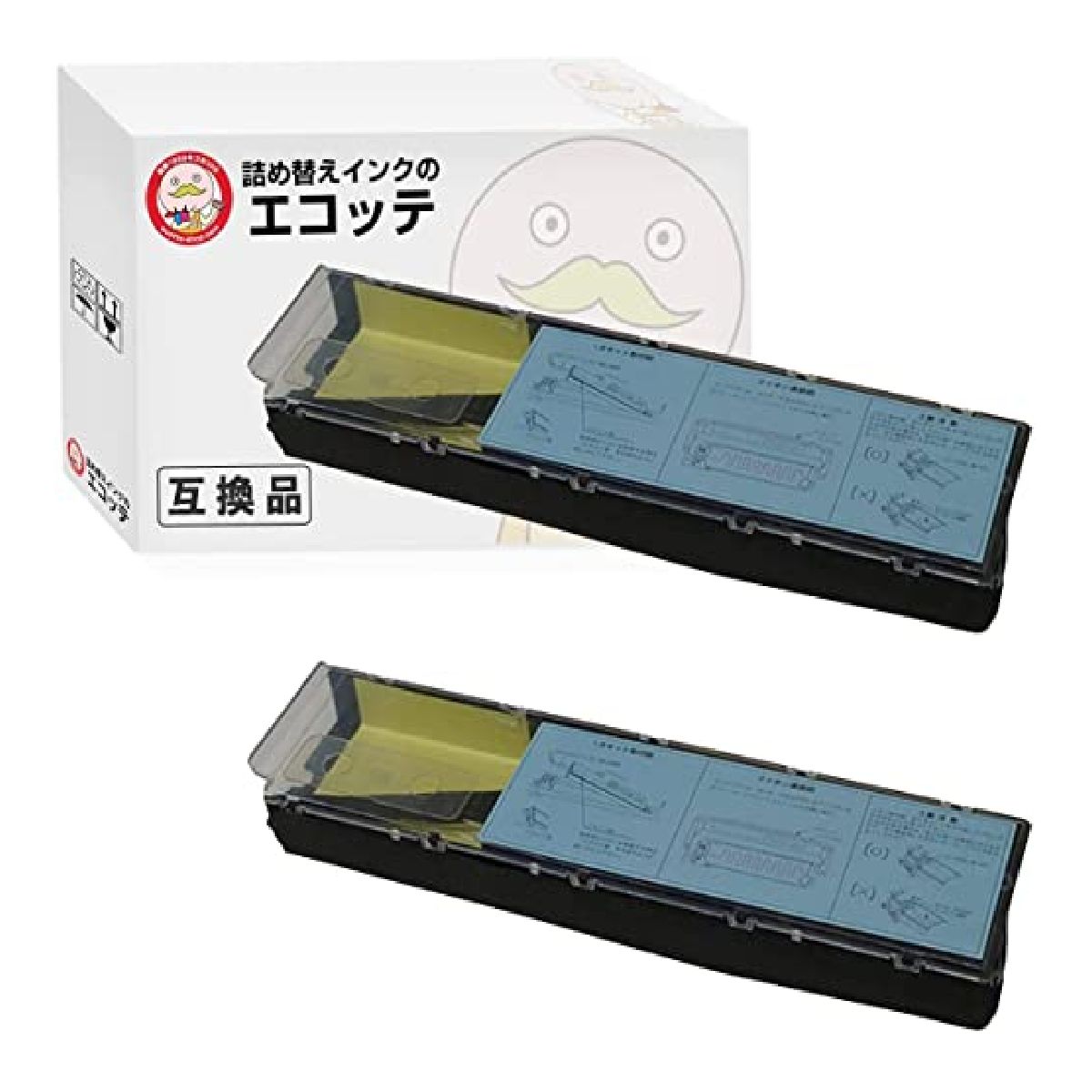 エコッテ MR M 19 MEMOREX ( メモレックス )用 インクリボンカセット 黒 2個 ┃ 2360 :822830:詰め替えインクのエコッテ