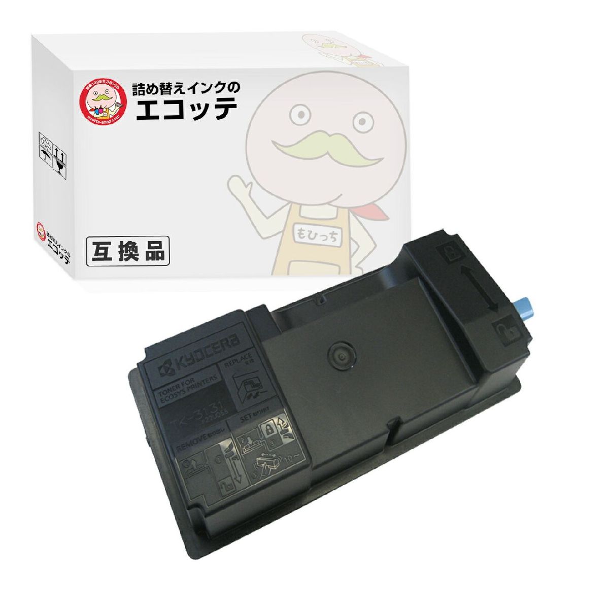 エコッテ TK-3131 KYOCERA ( 京セラ )用 リサイクルトナー ブラック 1個 ┃  LS-4200dn LS-4300dn ECOSYS エコシス リサイクルトナー プリンタートナー 再生トナ