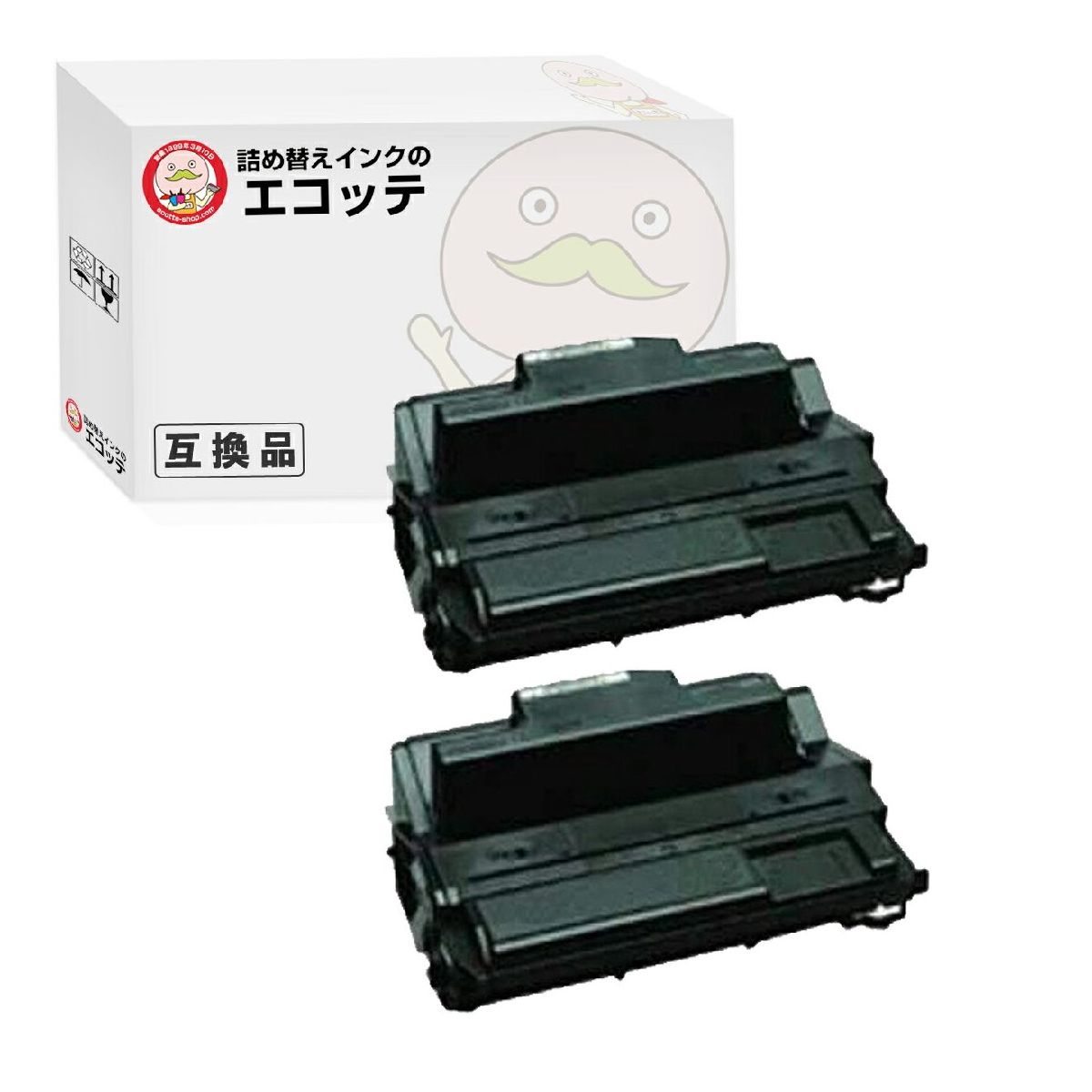 エコッテ MC P4420RB SANYO ( 三洋電機 )用 リサイクルトナー ブラック ( 黒 ) 2個 ┃ MC P4425PG MC P4420PG :829830:詰め替えインクのエコッテ