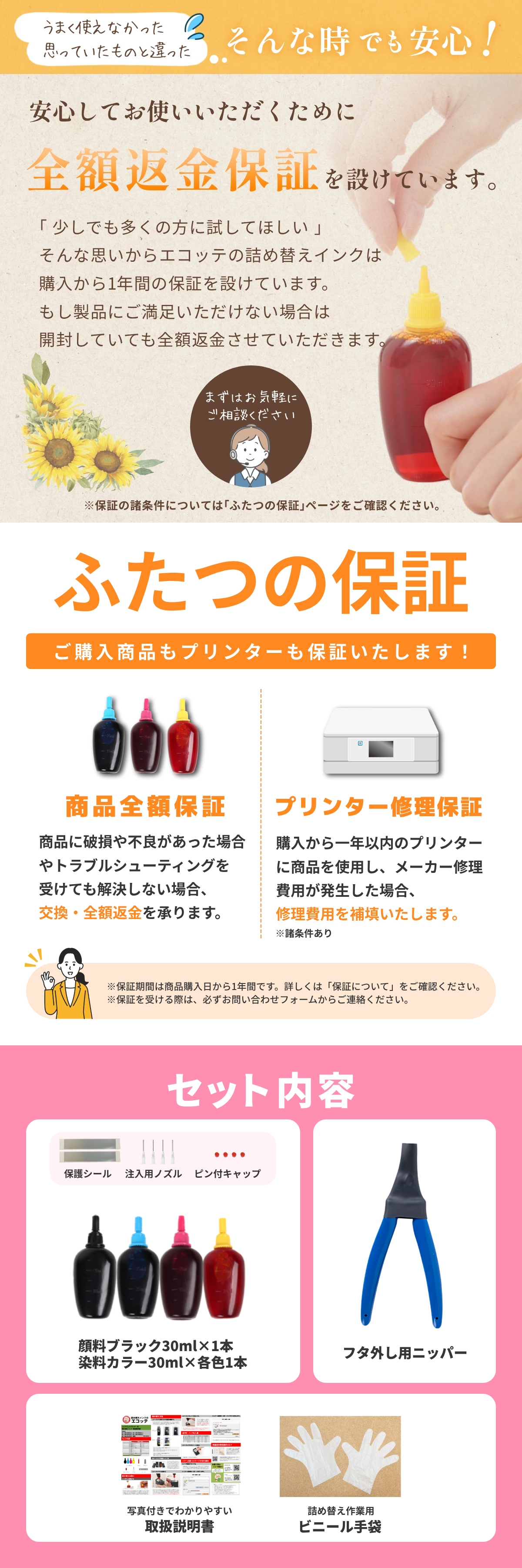 PIXUS BC-345/346 Canon キャノン 用 純正用詰め替えインク ビギナー