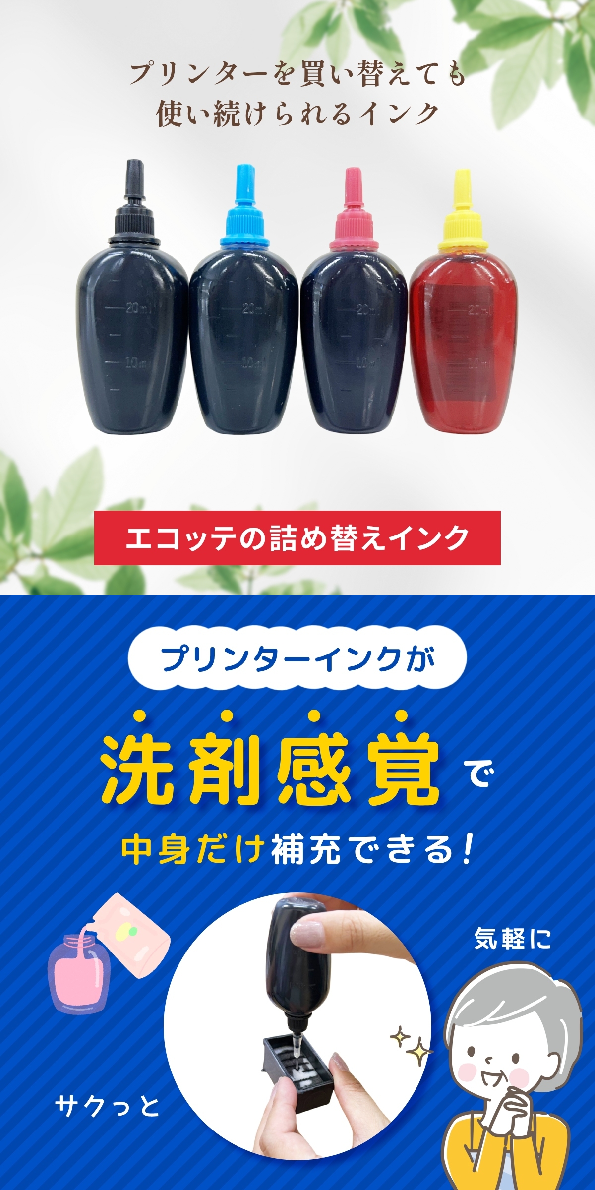 PIXUS BC-365/366 Canon キャノン 用 純正用詰め替えインク ビギナー