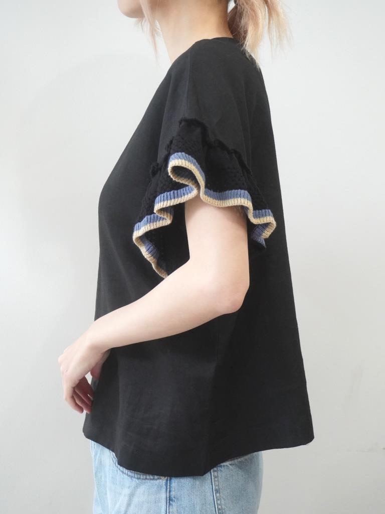 mao made マオメイド シャツ ブラウス 袖 フリフリ ニット