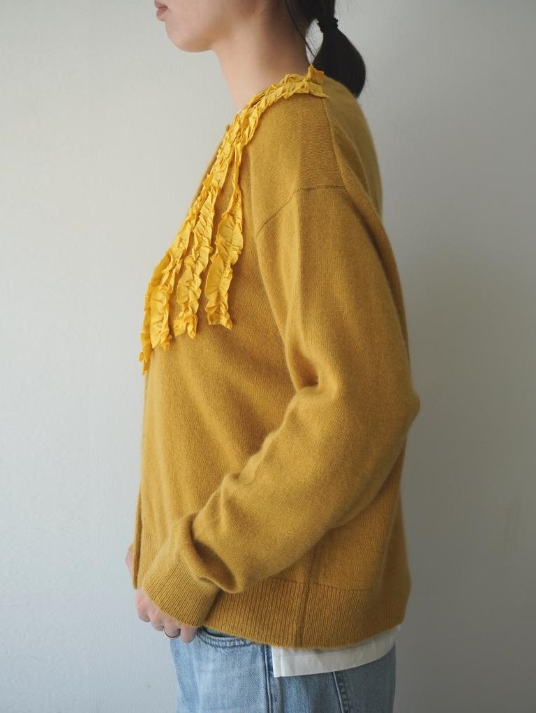 250u*美品 マオメイド maomade アンゴラ モックネック カーディガン
