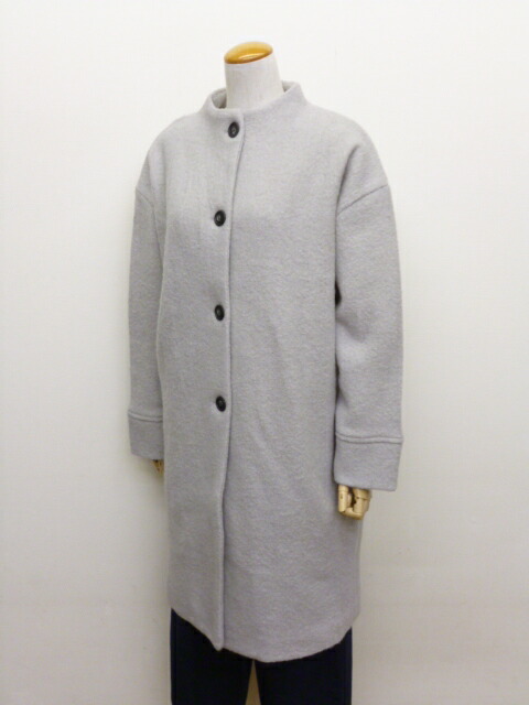 mao made（マオメイド） コート ロング ミドル 丈 モックネック ボトル