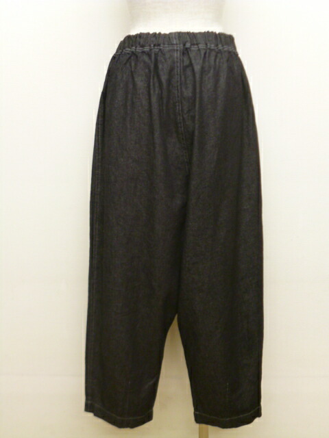再入荷！◆Dgy◆綿麻デニムワイドサルエルパンツ　クロ　Mサイズ 再入荷！◇Dgy◇綿麻デニムワイドサルエルパンツ クロ Mサイズ