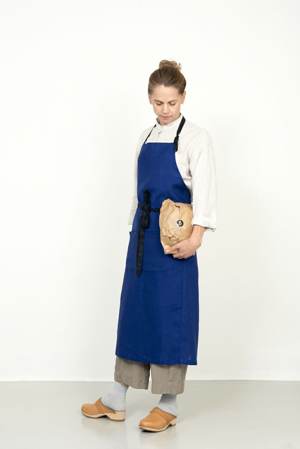 fog linen work フォグリネンワーク エプロン リネン 麻 100