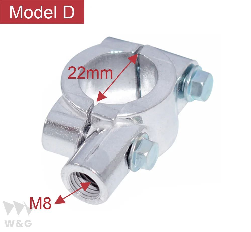 ミラー取り付けブラケット22mm25mmm8m10ハンドルバーモペットオフロードクワッド4輪用 バイクパーツ 部品 互換品 カスタム アクセサリー｜ectmmstore｜05