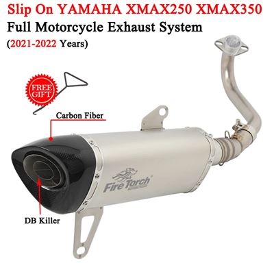 エキゾーストサイレンサーカスタムカーボンDBキラー ヤマハ XMAX250 XMAX300 XMAX 250 300 21-22 バイクパーツ 部品｜ectmmstore｜03