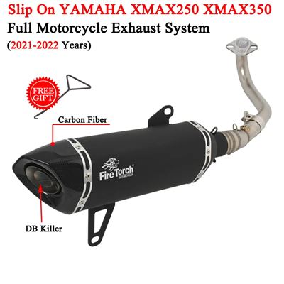 エキゾーストサイレンサーカスタムカーボンDBキラー ヤマハ XMAX250 XMAX300 XMAX 250 300 21-22 バイクパーツ 部品｜ectmmstore｜05