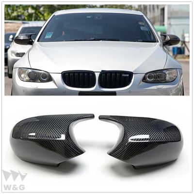 本店 アウターカーボンリアビューキャップ BMW 3 用ミラーカバー E90 E91 E92 プリッチ 330I 325I 328I 2005-2007カ