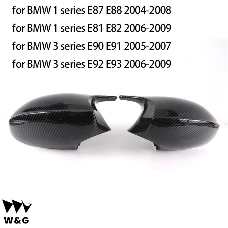 1pair BMW E87 E81 E82 E90 E91 E92 E93 サイド箱トリム ABS カーボン様式バックミラー カバー｜ectmmstore｜05