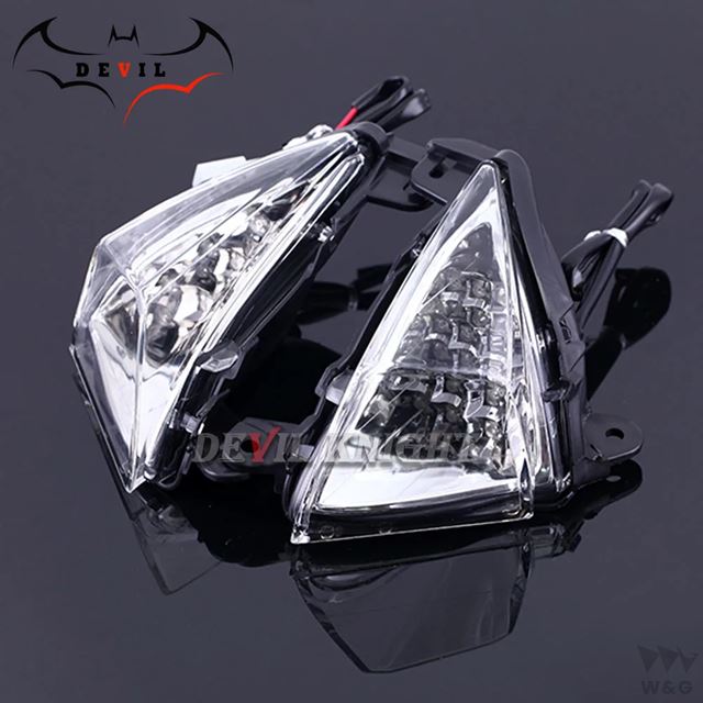 カワサキZX-14 zx14r zzr1400 06-17 gtr1400 concat 14 2008-2017 ZX-14R用フロントLEDライトインジケーター｜ectmmstore｜03