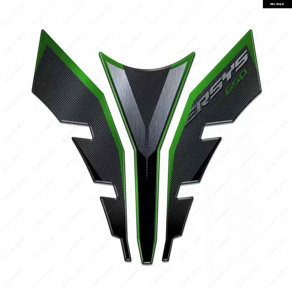 並行輸入品 VERSYS 650 2017 2021 アクセサリー タンク パッド サイドタンク ステッカー 3Dエポキシ樹脂 ステッカーセットの画像