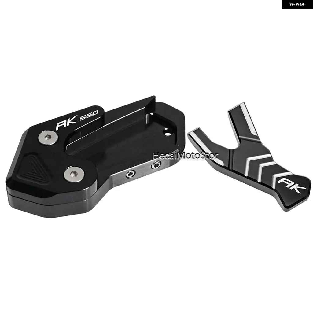並行輸入品 KYMCO AK550 AK550 2017-2021 キック スタンド フットサイド スタンド 延長 パッド サポート プレートの画像