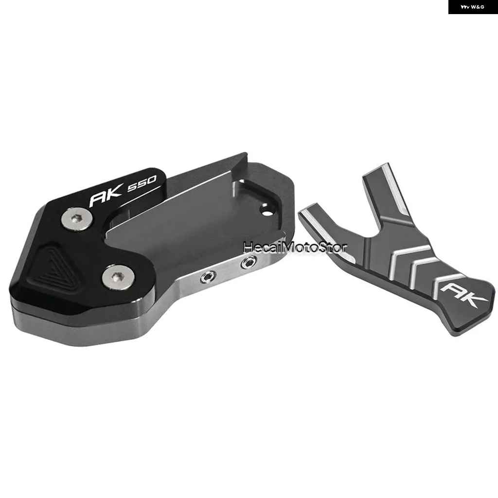 並行輸入品 KYMCO AK550 AK550 2017-2021 キック スタンド フットサイド スタンド 延長 パッド サポート プレートの画像