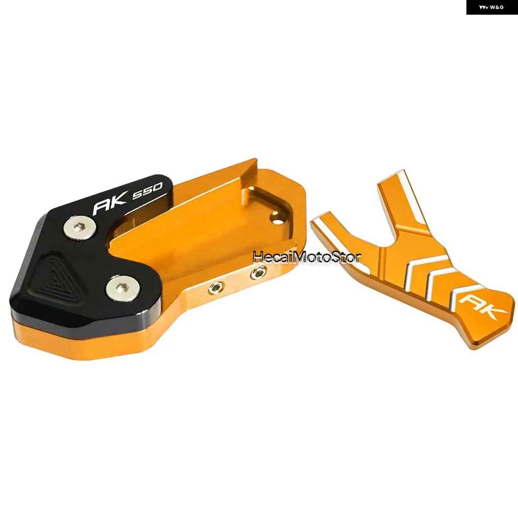 並行輸入品 KYMCO AK550 AK550 2017-2021 キック スタンド フットサイド スタンド 延長 パッド サポート プレートの画像