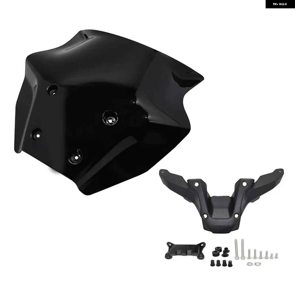 並行輸入品 ヤマハ MT-09 SP 2024 フロント ウインドシールド エアフロー ウインドデフレクター 取り付け ブラケット モト サポート アクセサリーの画像