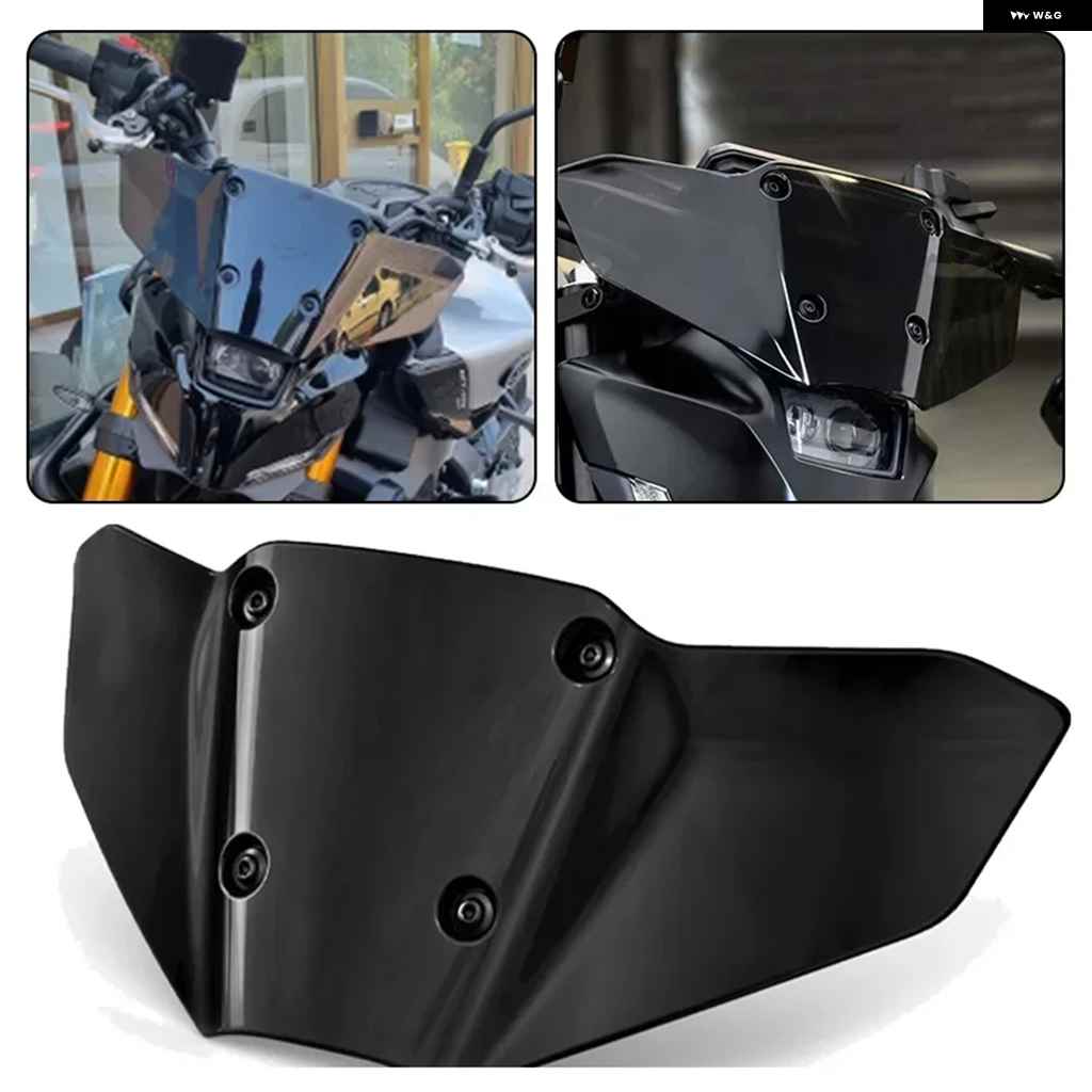 並行輸入品 ヤマハ MT-09 SP 2024 フロント ウインドシールド エアフロー ウインドデフレクター 取り付け ブラケット モト サポート アクセサリーの画像
