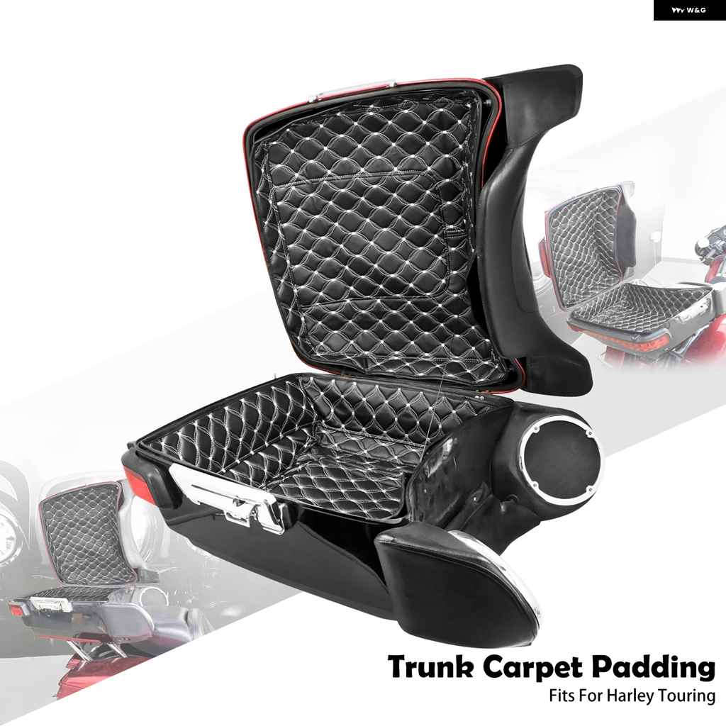 並行輸入品 パック トランク パッド インナーカーペットライナー レザーバッグ パッド ハーレー ツーリング CVO エレクトラ ストリート ロードグライドの画像