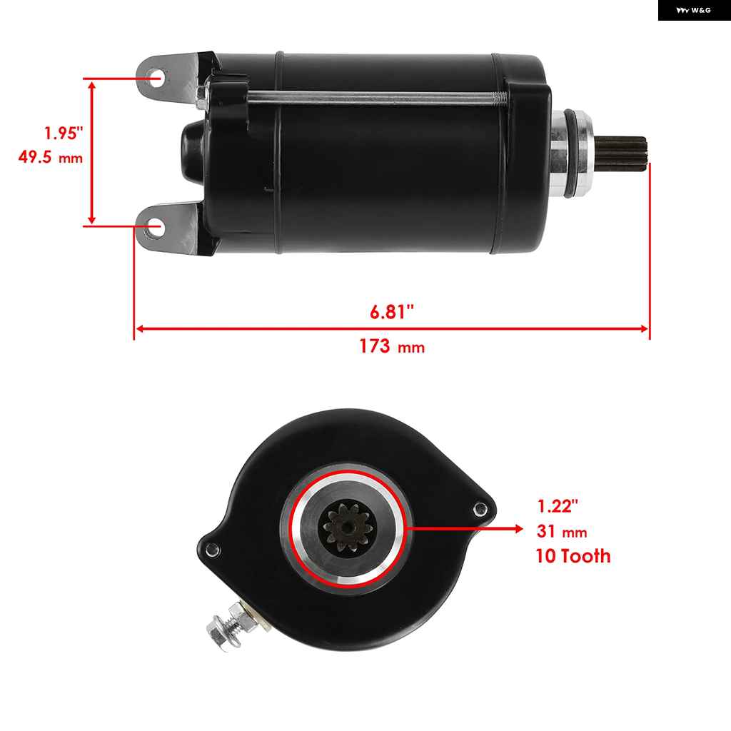 並行輸入品 スターターモーター ホンダ VT500C VT-500C VT600 VT750 シャドウ 交換部品 31200-MF5-008 31200-MF5-018 31200-MF5-028 31200-MF5-038の画像