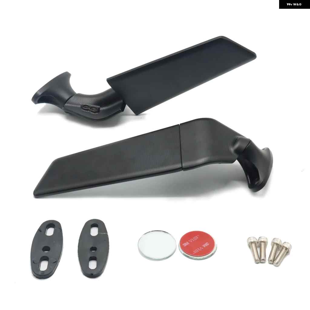 並行輸入品 ワイドビュー バックミラー ウィング調整可能 回転式サイドミラー GSX250R 2016-2021の画像