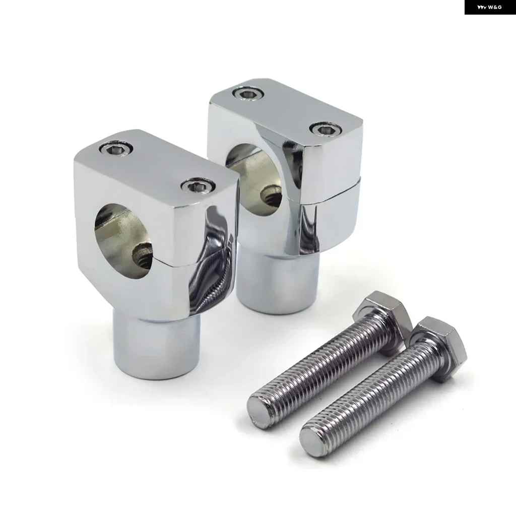 並行輸入品 1.25インチ ハンドルバー ライザー クランプ ハーレー クルーザー チョッパー パーツ 31.25MM ブラックの画像