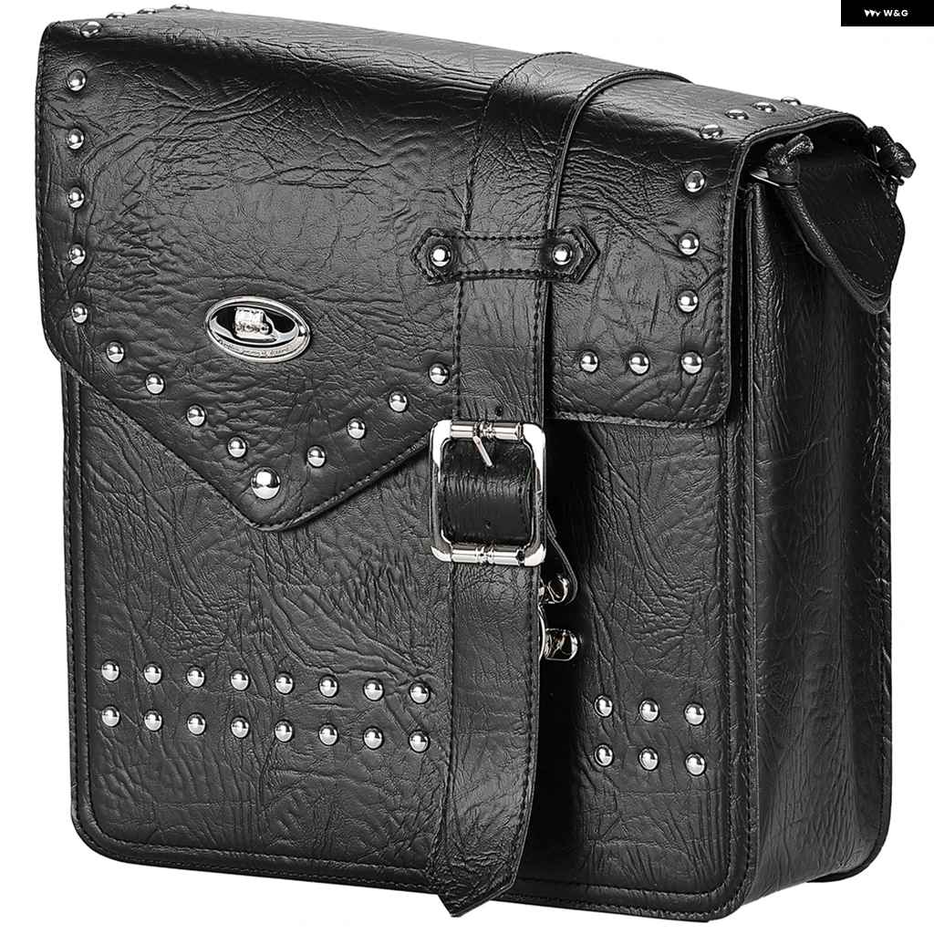 並行輸入品 スイングアーム バッグ 12L ソロ ツールバッグ レトロレザー 防水 サイドバッグ ソフテイル モデル アクセサリーの画像