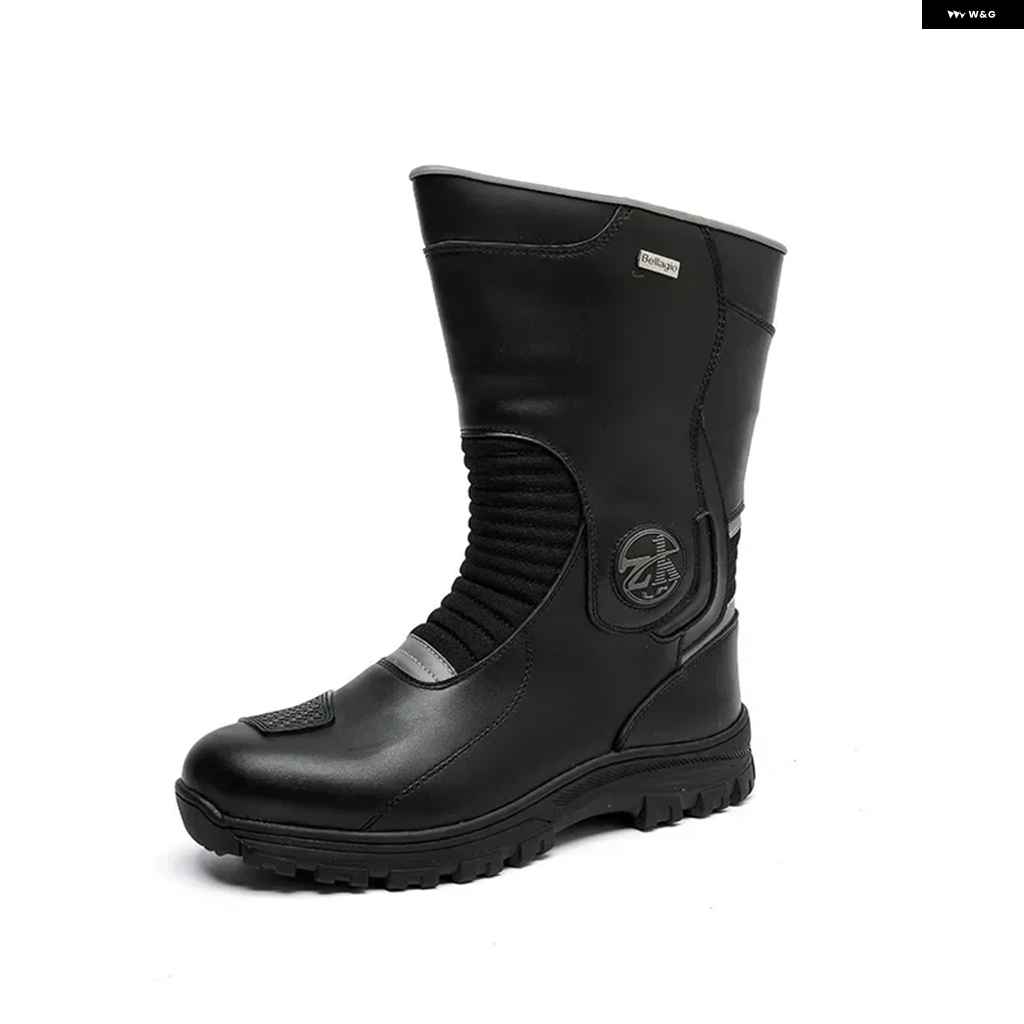 並行輸入品 ライディング ハイトップ ブーツ メンズ ブラック オフロード レーシングシューズ ライダー モーターサイクリスト 装備 通気性 ソフト