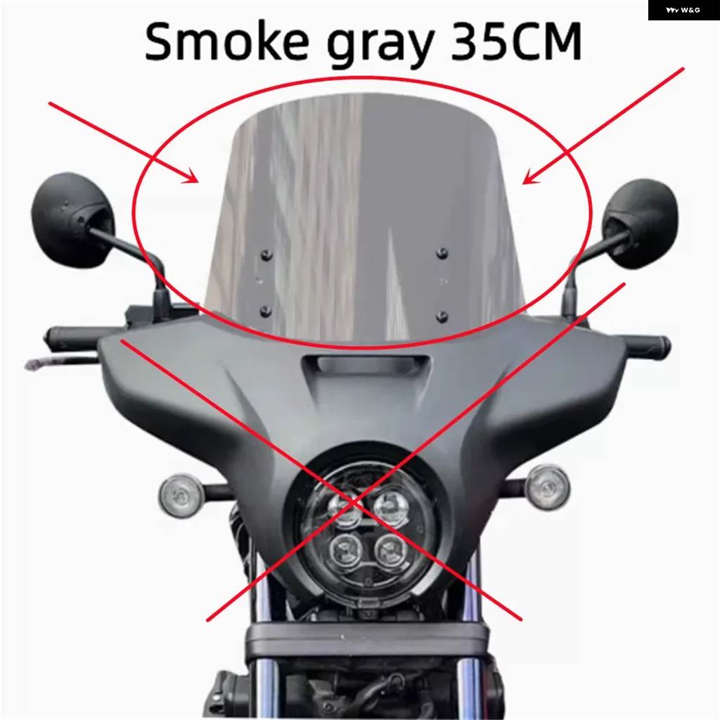 並行輸入品ホンダ CM1100 REBEL 2021 ホンダ REBEL 改良 アップ フロントガラス アクセサリー_3