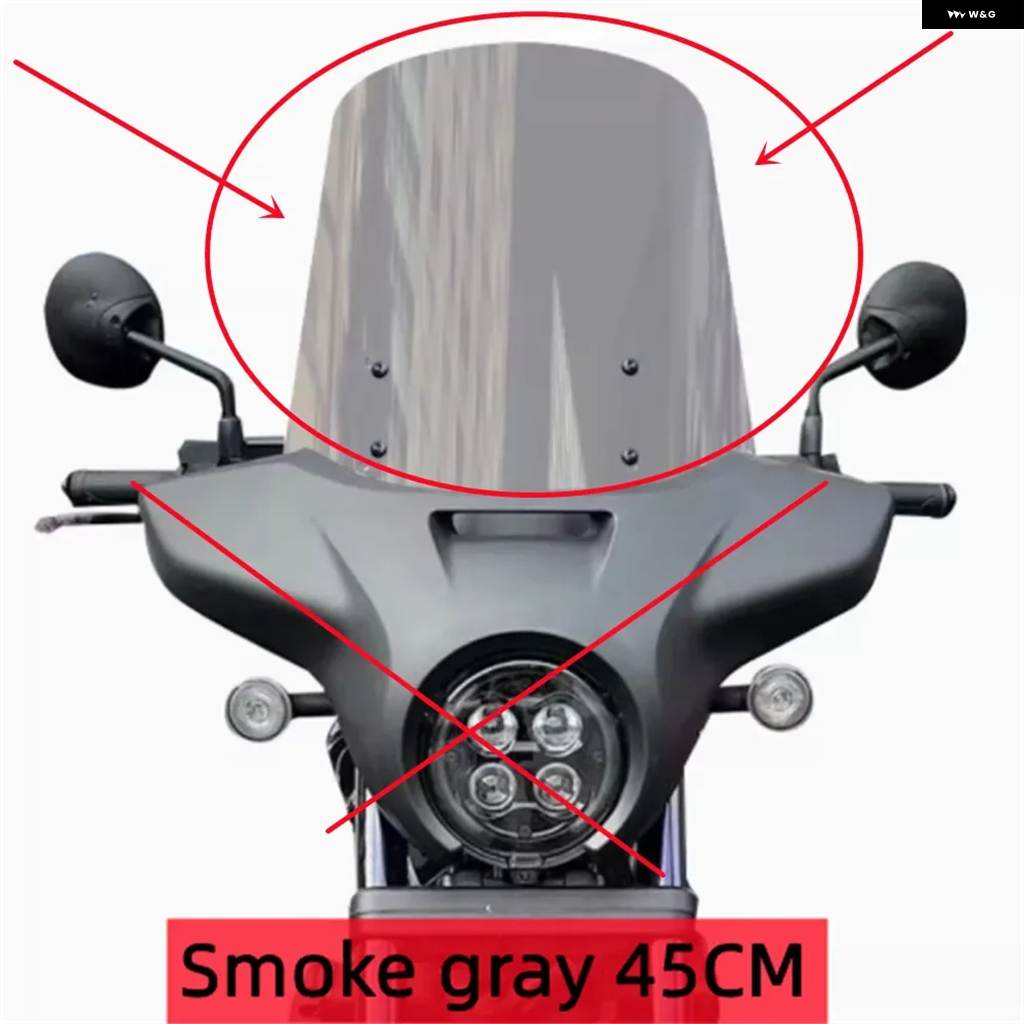 並行輸入品ホンダ CM1100 REBEL 2021 ホンダ REBEL 改良 アップ フロントガラス アクセサリー_4