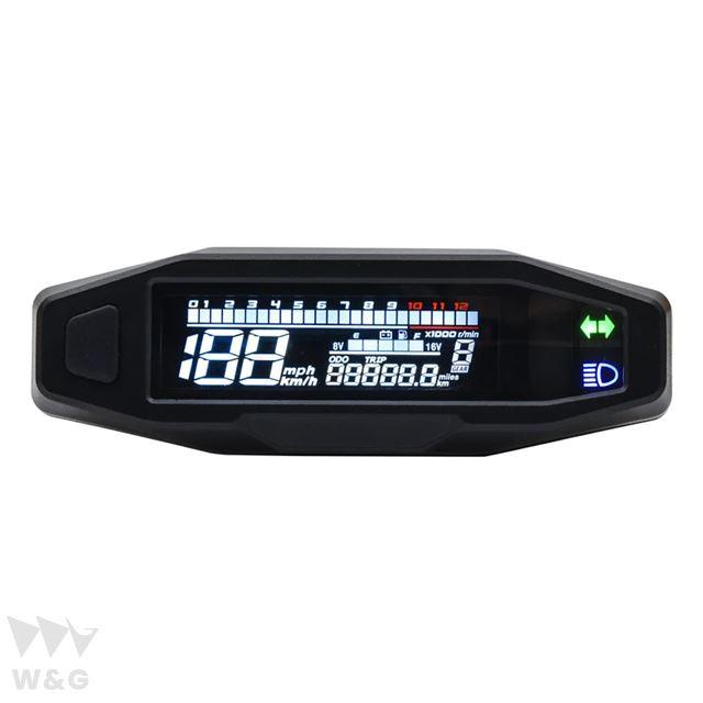 LCDバイク 二輪スピードメーター タコメーター デジタルスピードメーター スタンド付きキャブレター 配送｜ectmmstore｜02