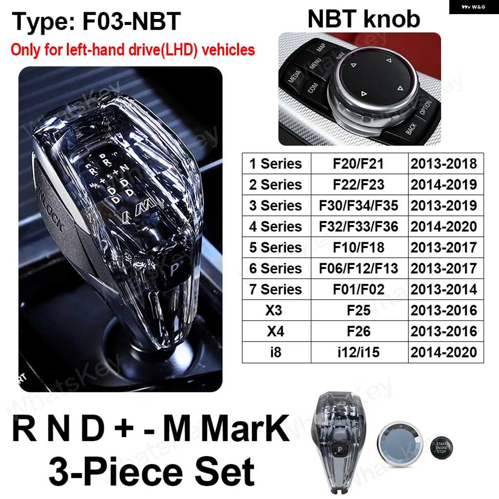  leftクリスタルシフトノブ　f30/f31/f32/f36 並行輸入品クリスタル ギア シフト ノブ BMW F30 F31 F32 F36 F01 I8