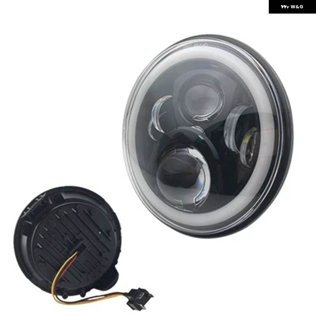 並行輸入品ホンダ ヘッドライト 7インチ LED バイク ヘッドランプ DRL HALO 72W ラウンドLED ホンダ CB 400 CB 1300 ホンダ ホーネット_3