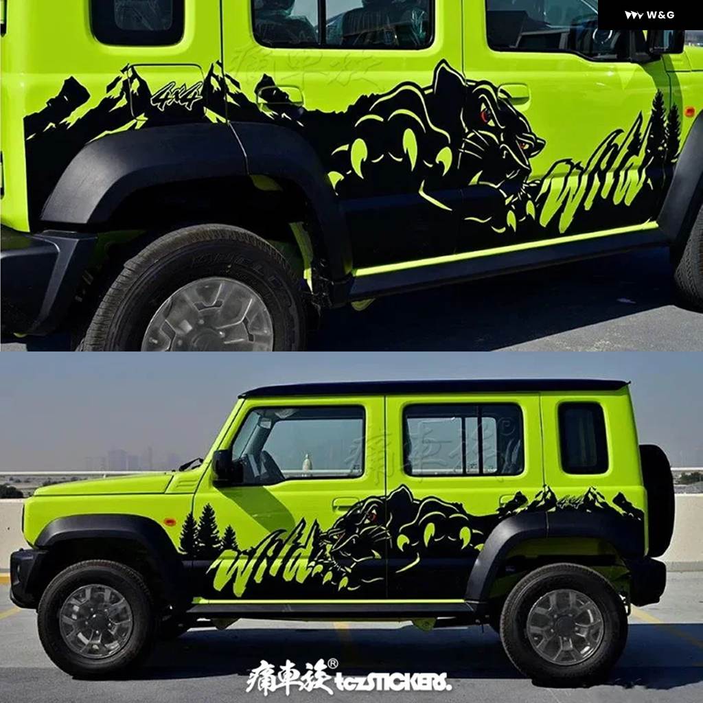 並行輸入品車体サイドビニール ステッカー スズキ ジムニー テーラー 