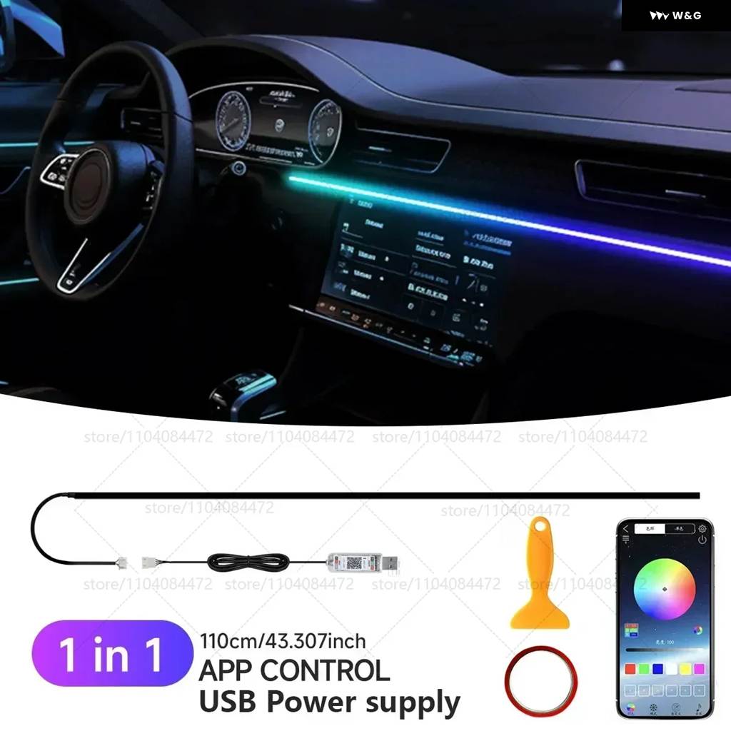 車内用 22in1 アンビエントライト スマートストリップライト フルスペクトル 車内用 22in1 アンビエントライト スマートストリップライト フル