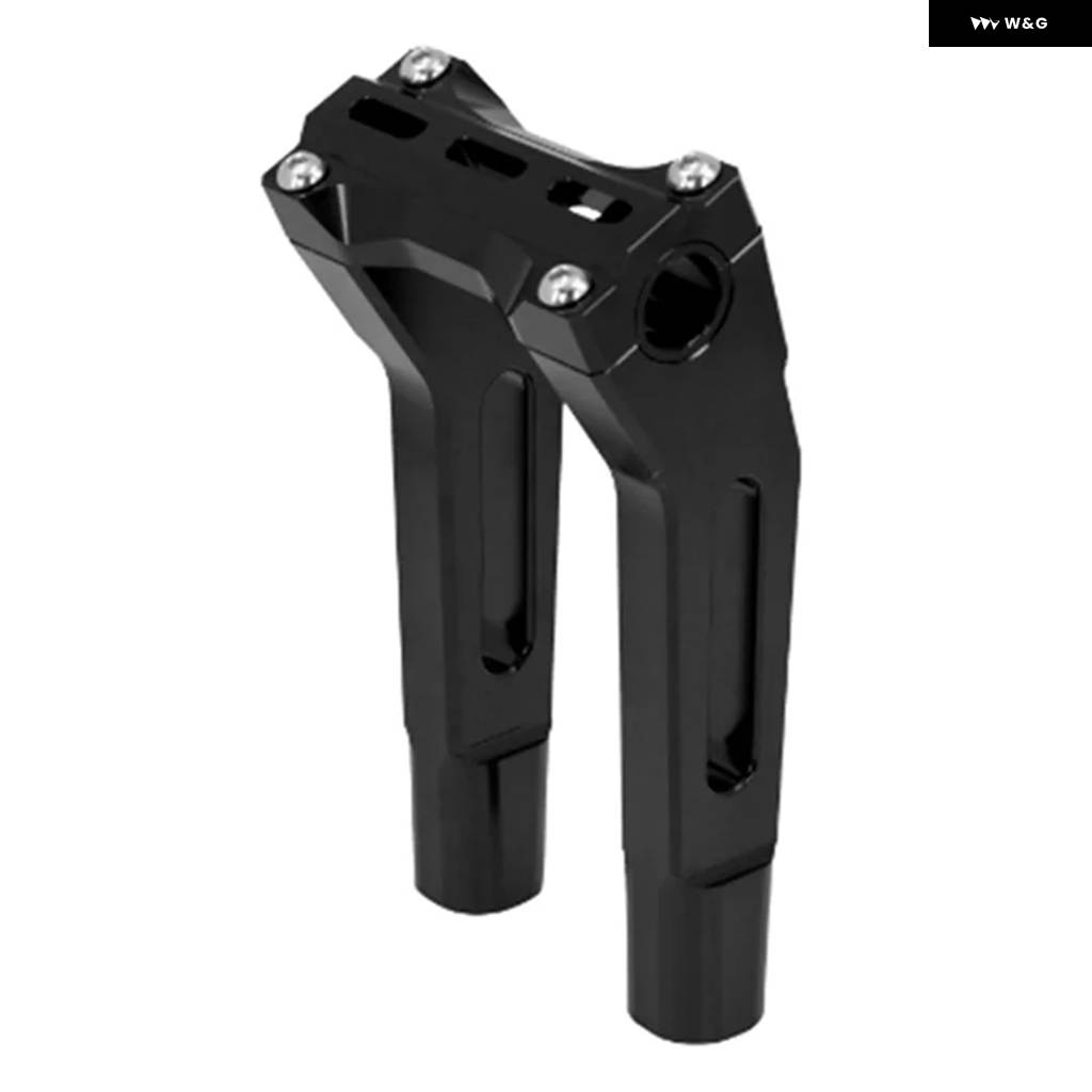 並行輸入品10インチ ハンドルバー ライザー クランプ オートバイ ハンドルバー ライザー ソフテイル VRSC スポーツスター XL ダイナ_1