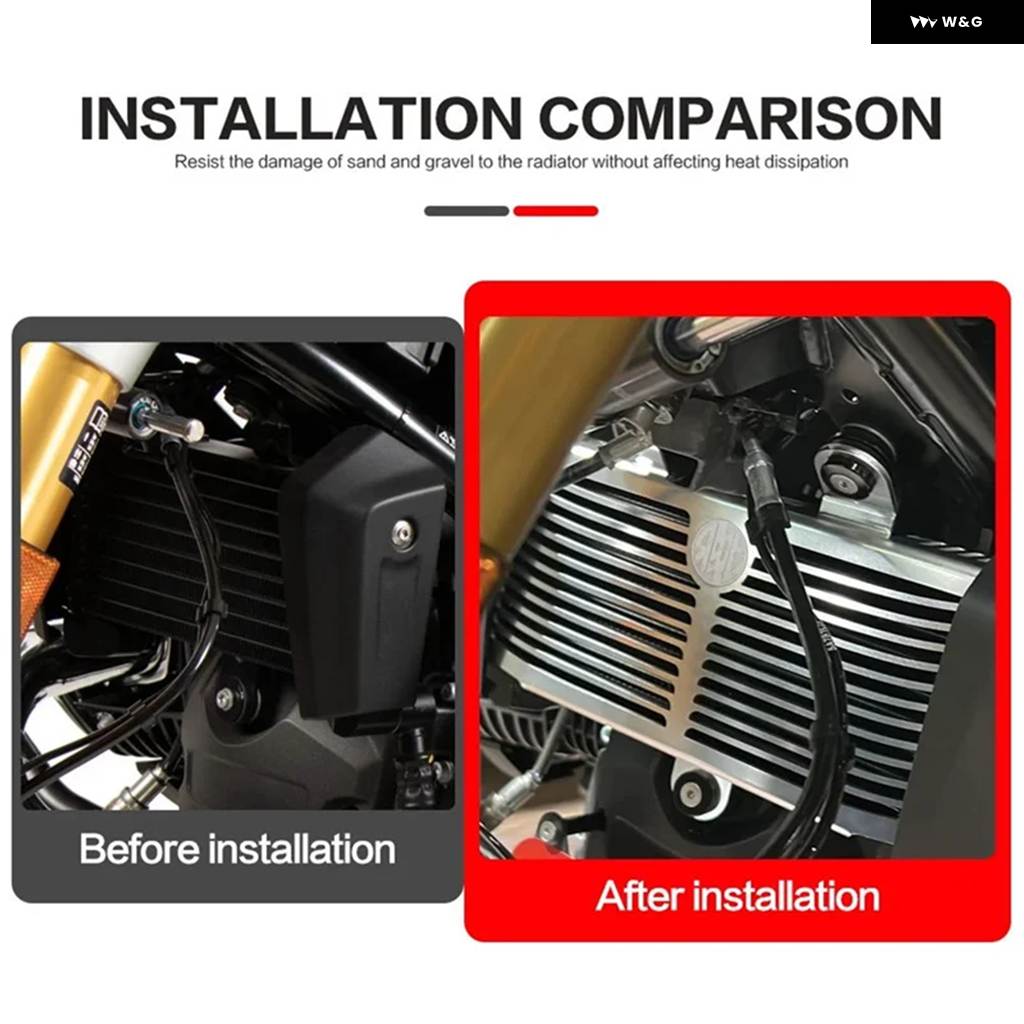 並行輸入品オイルクーラー グリル ガードカバー プロテクター BMW R12 NINET 2024-2025-2026 オートバイ R 12 NINET ラジエーター ガード | ブランド登録なし | 01