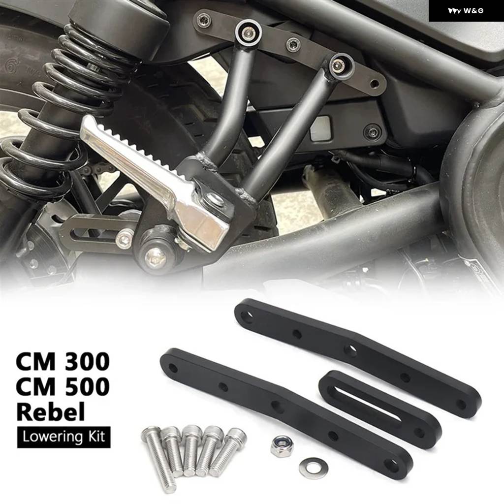 並行輸入品バイク フットペグ ローダウンキット ホンダ CM 500 CM 300 REBEL CM500 CM300 パッセンジャー フットレスト リア フットペグの画像
