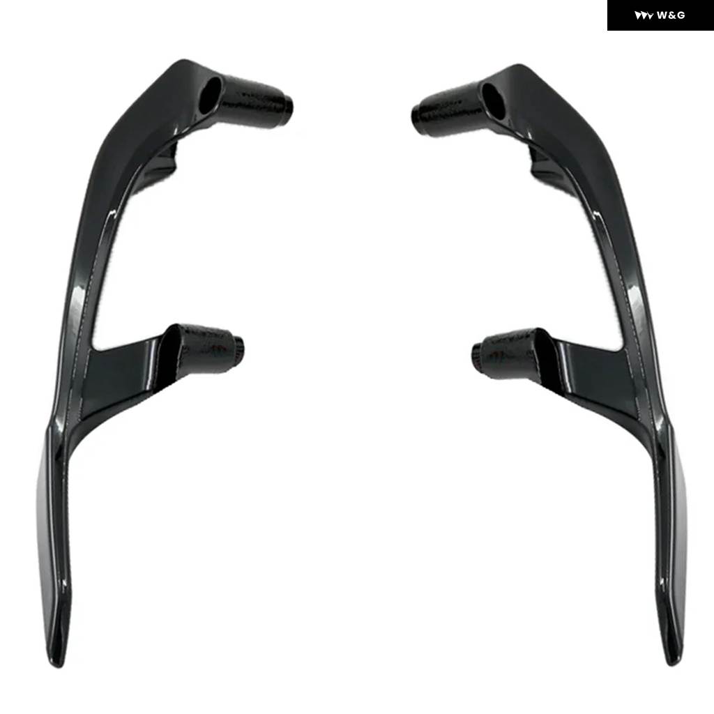 並行輸入品 ABS プラスチックリア ハンドルバー アームレスト オートバイ ヤマハ T-MAX 530 2008-2016 2017-2021 光沢ブラック_1