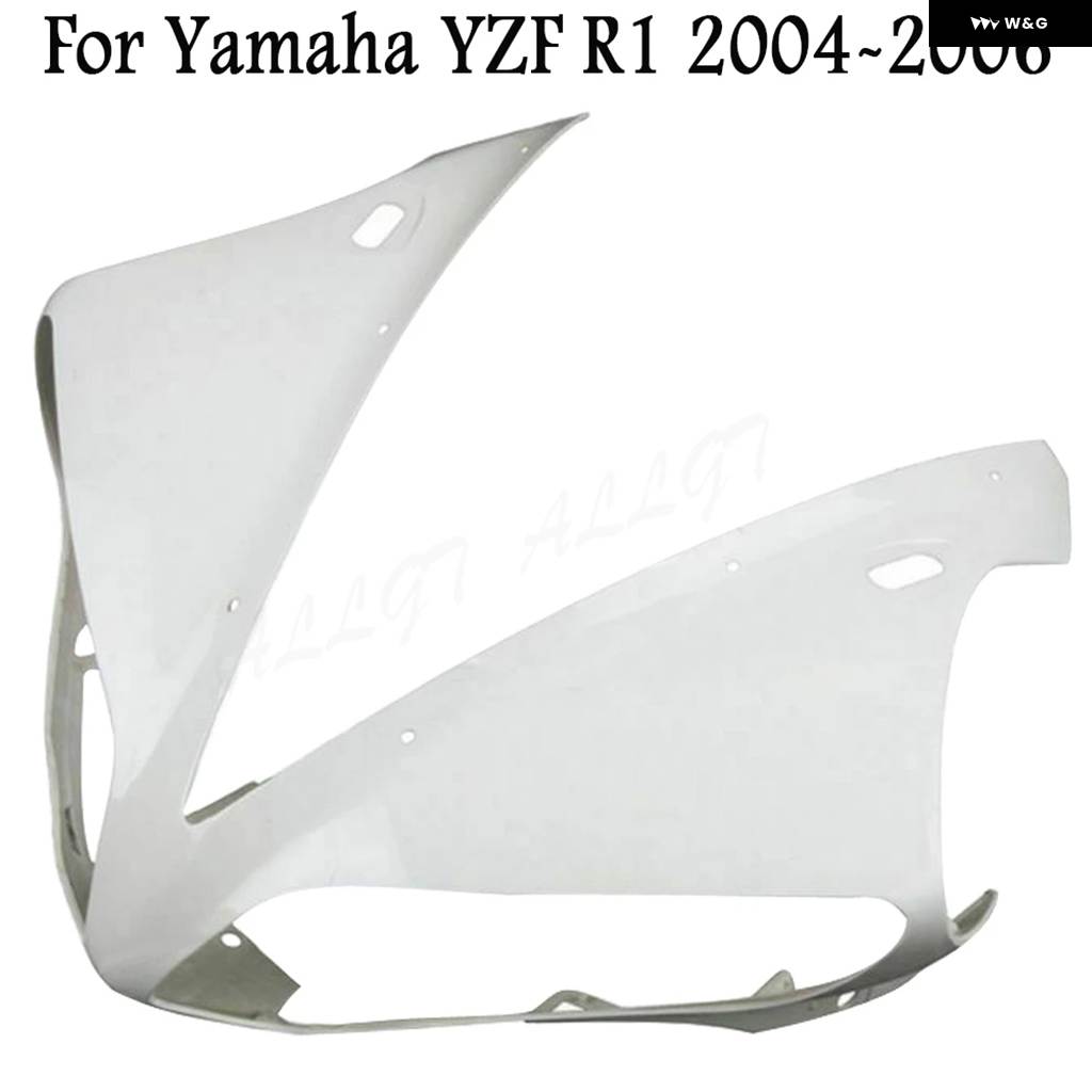 並行輸入品 オートバイ 未塗装 アッパーフロントカウル ノーズ フェアリング ヤマハ YZF-R1 1998-2005 2006 2007 - 10 2011-14_5