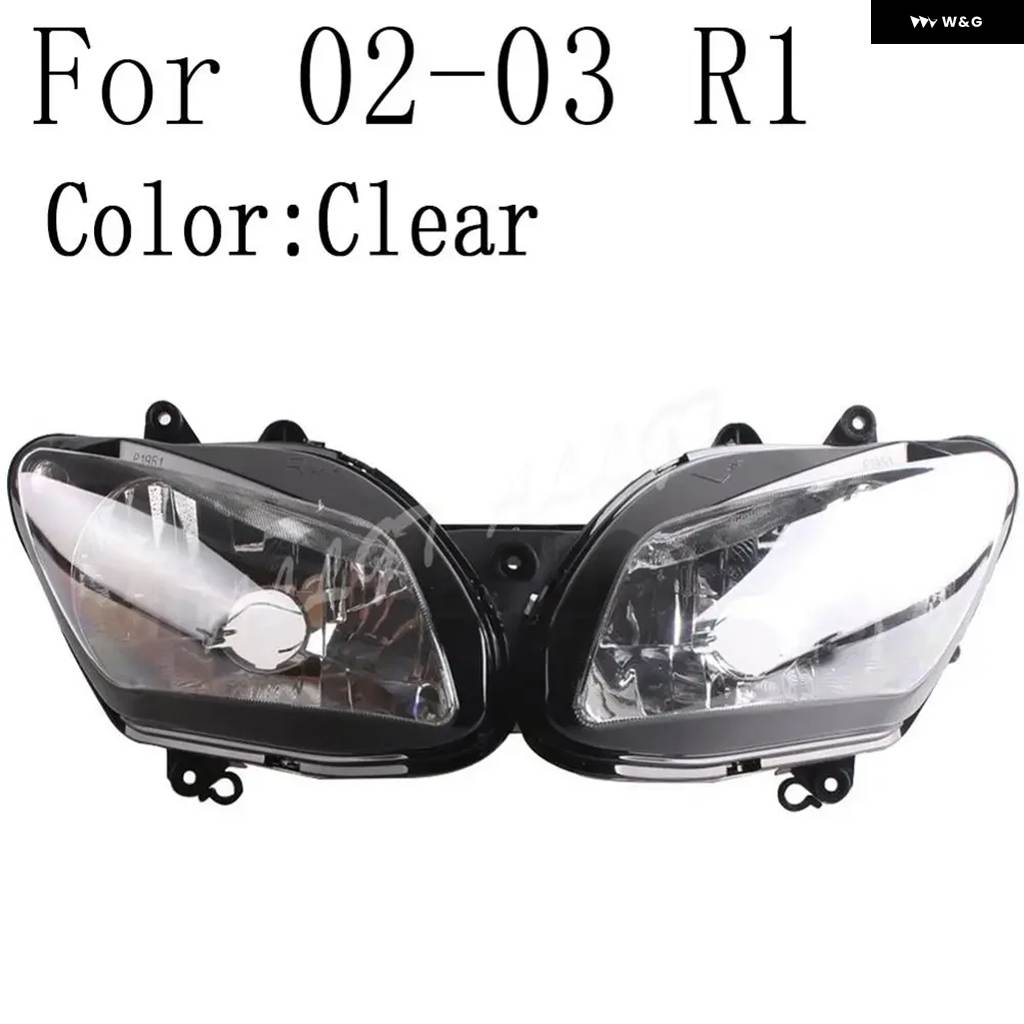 並行輸入品 ヤマハ R1 1998-2014 オートバイ フロント ヘッドランプ ヘッドライト アセンブリの画像