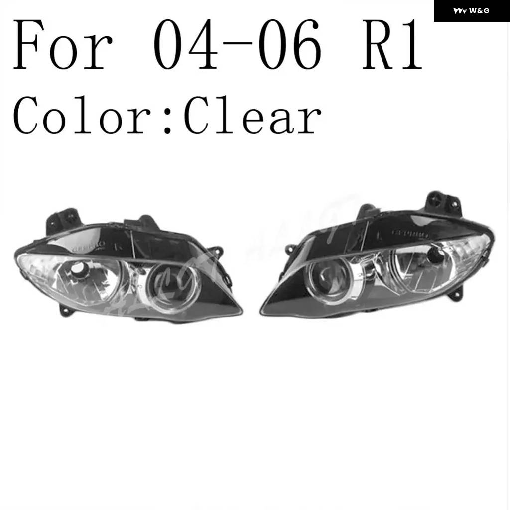 並行輸入品 ヤマハ R1 1998-2014 オートバイ フロント ヘッドランプ ヘッドライト アセンブリの画像
