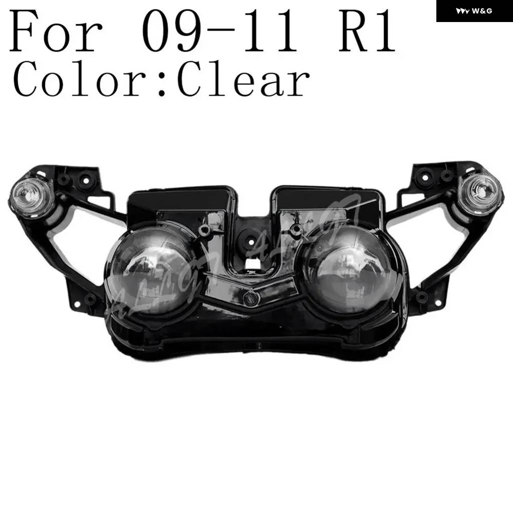 並行輸入品 ヤマハ R1 1998-2014 オートバイ フロント ヘッドランプ ヘッドライト アセンブリの画像
