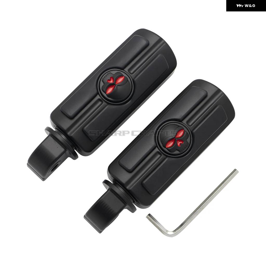 並行輸入品 オートバイ アクセサリー クローム/ブラック リア左右 フットレスト ペダル フットペグ アルミゴム スズキ GZ125HS GZ150-A/Eの画像