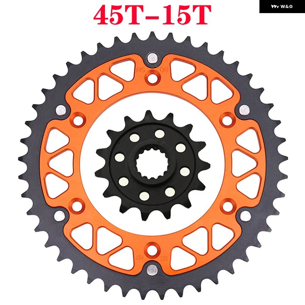 並行輸入品オートバイ 45T~52T 15T フロント リア スプロケット 690 660 400 LC4-E LC4 640 スーパーモト SMC690 SMC660 SM660 SXC625 エンデューロ | ブランド登録なし | 01