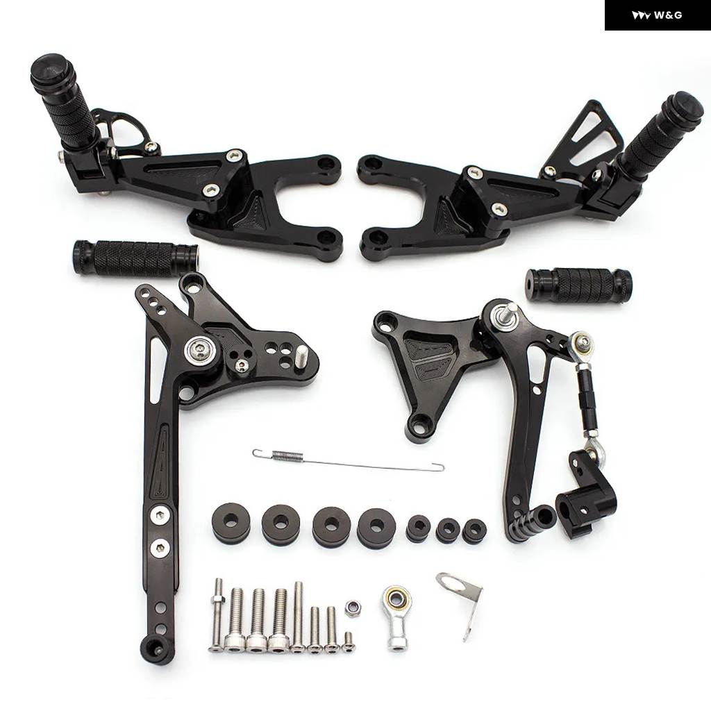 並行輸入品BENELLI TNT125 TNT135 2016-2023 2016 - 20 オートバイ リアセット フットレスト フットペグ フットレスト ペグ リアペダルの画像